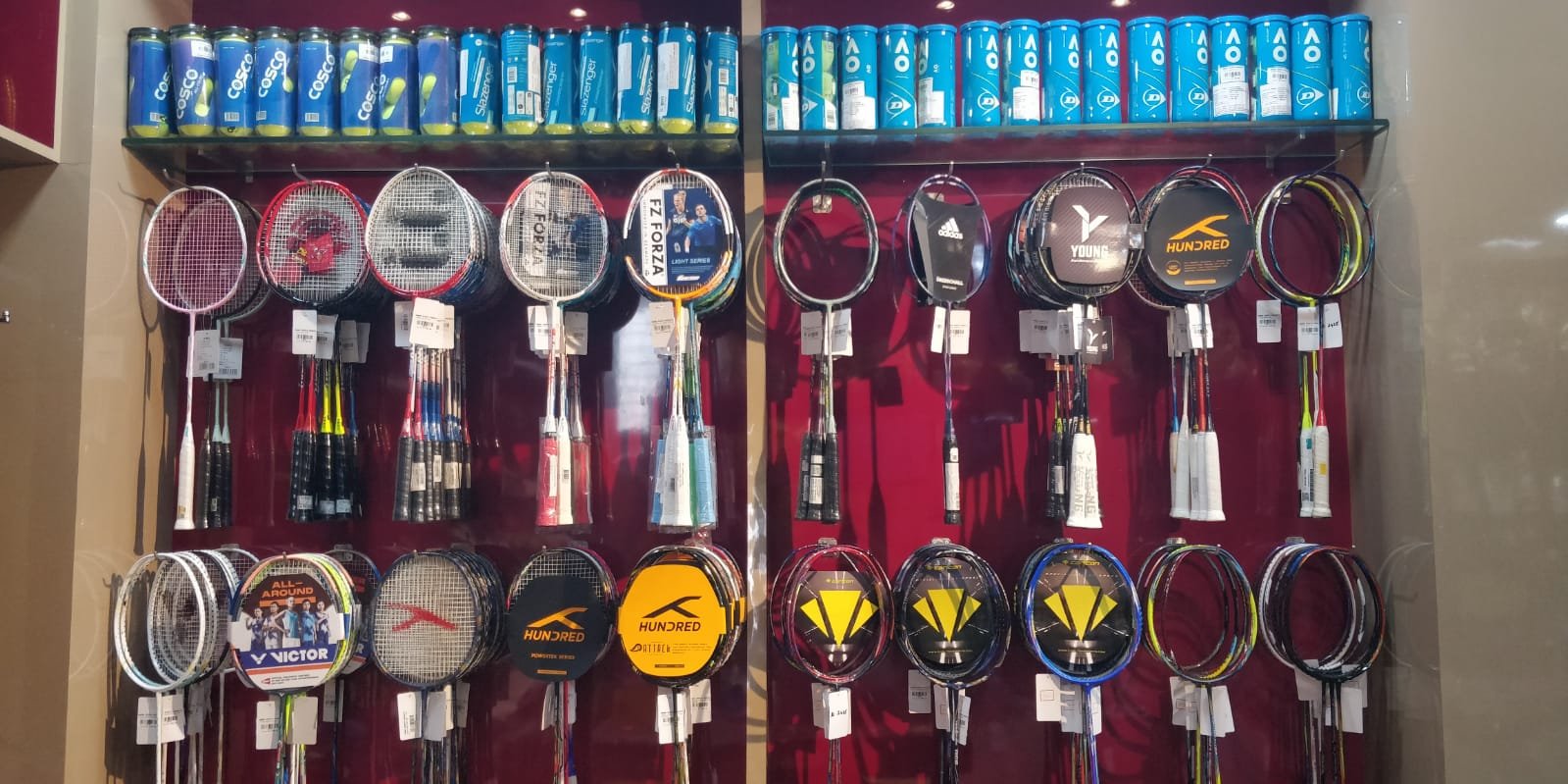 Badminton Racket Section